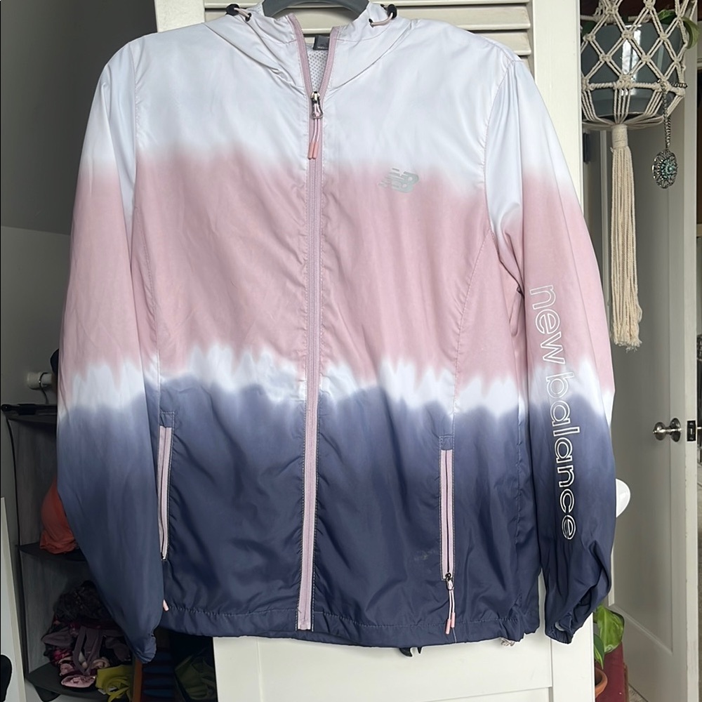New Balance Gradient Pink and Navy Jacket - brand new